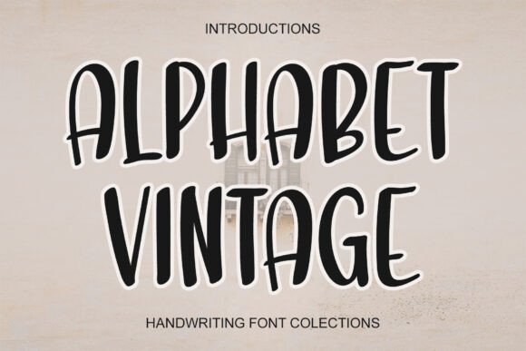 Alphabet Vintage: A Festive Font for Handmade Creations