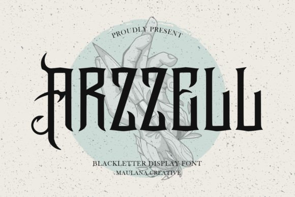 Arzzell Blackletter Font for Web Design Projects