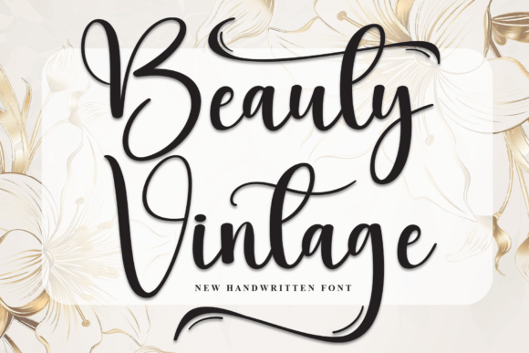 Beauty Vintage Font for Web Design