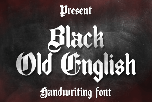 Black Old English Font for Bold Web Design