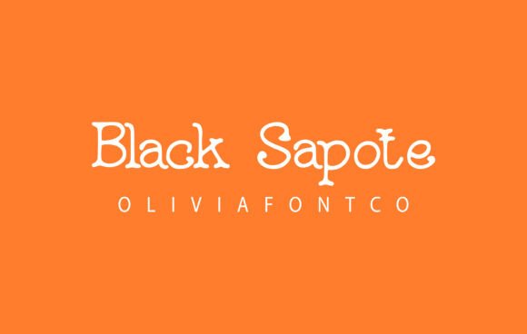 Black Sapote Font for Handmade Creations