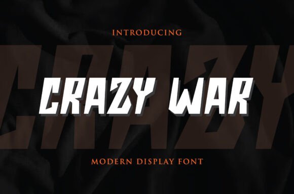 Crazy War Font for Handmade Creations