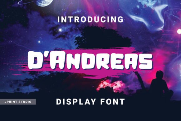 D andreas: A Joyful Display Font for Creative Makers