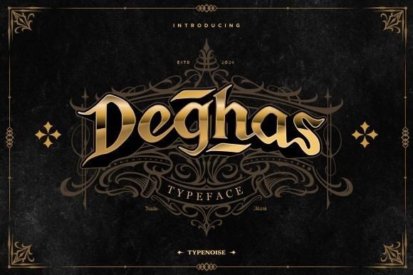 Deghas: A Modern Display Font for Bold Branding
