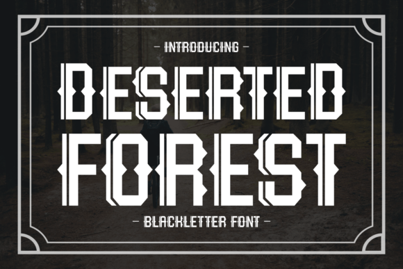 Deserted Forest Font for Handmade Creations