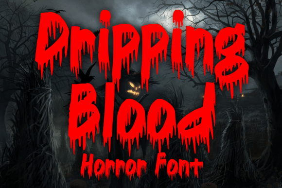 Dripping Blood Font for Editorial Projects