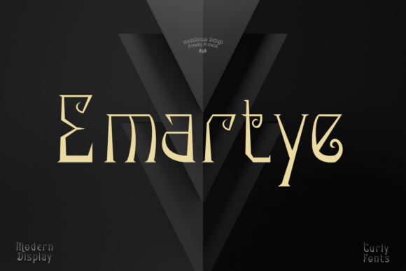Emartye: A Modern Display Font for Handmade Creations