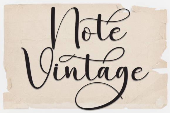 Enhance Your Brand with the Note Vintage Script Font