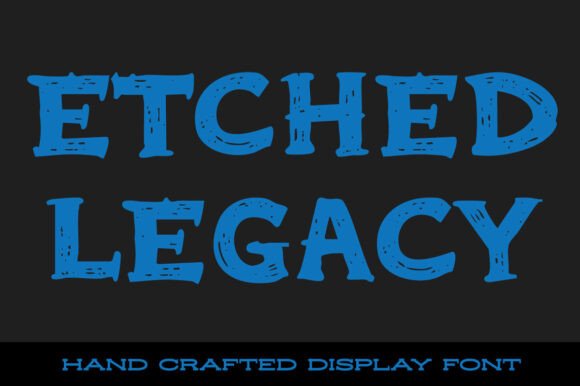 Etched Legacy: A Designer's Take on a Premium Display Font