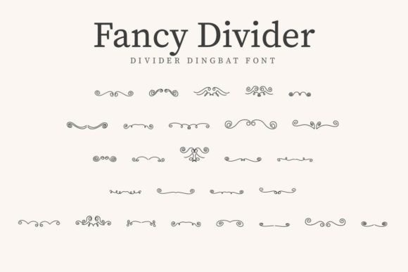 Fancy Divider: A Vintage-Inspired Font for Web Design