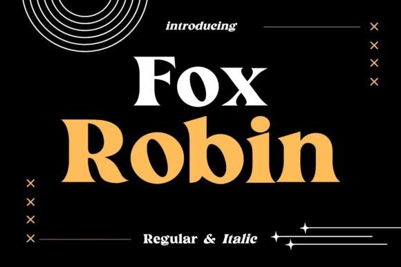 Fox Robin Font for Modern and Vintage Branding