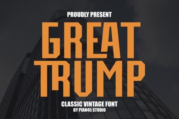 Great Trump Font for Bold Web Design