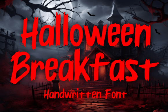 Halloween Breakfast Font for Spooky Campaigns