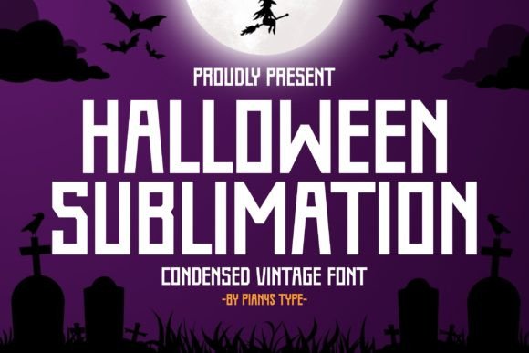 Halloween Sublimation Font Review for Editorial Design