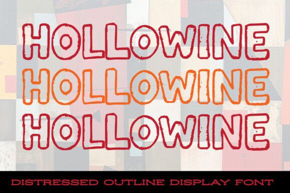 Hollowine: A Rustic Display Font for Authentic Branding