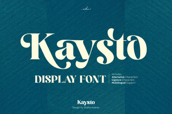 Kaysto: A Bold Serif Display Font for Editorial Excellence