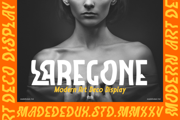 Laregone: A Modern Art Deco Display Font for Editorial Design