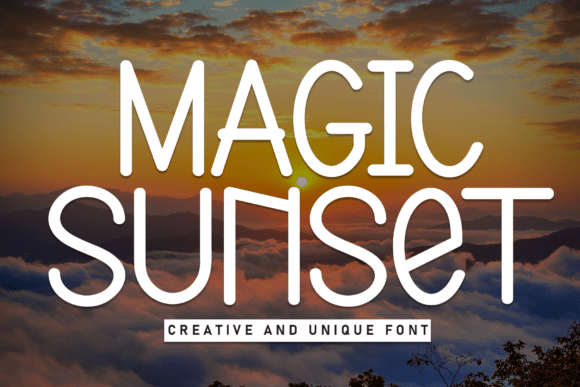 Magic Sunset Font for Digital Marketing and Branding