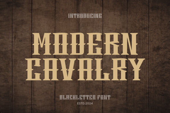Modern Cavalry Font for Handmade and Commercial Designs