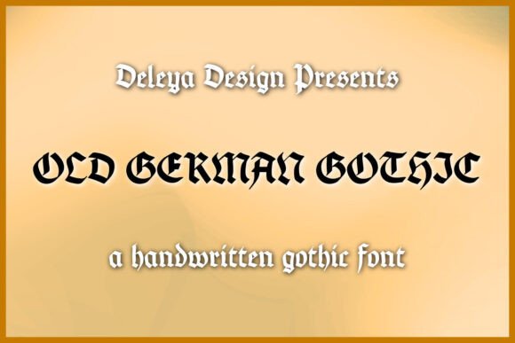 Old German Gothic: A Timeless Blackletter Font for Branding