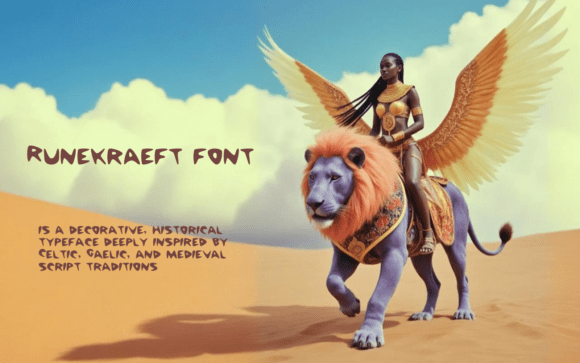 Runekraeft: A Mythical Typeface for Modern Branding