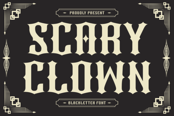 Scary Clown Font for Spooky Branding