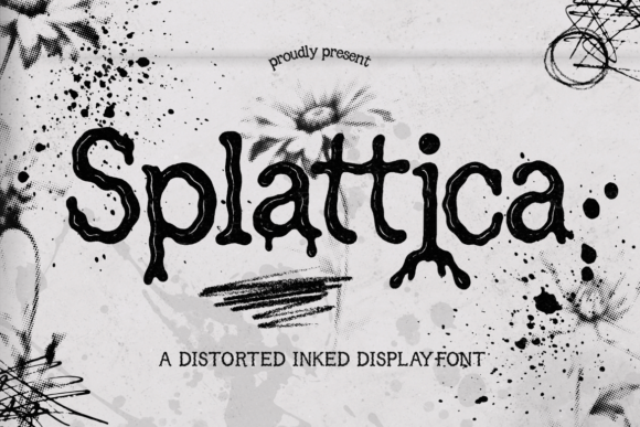 Splattica – A Distorted Display Font for Bold Web Design