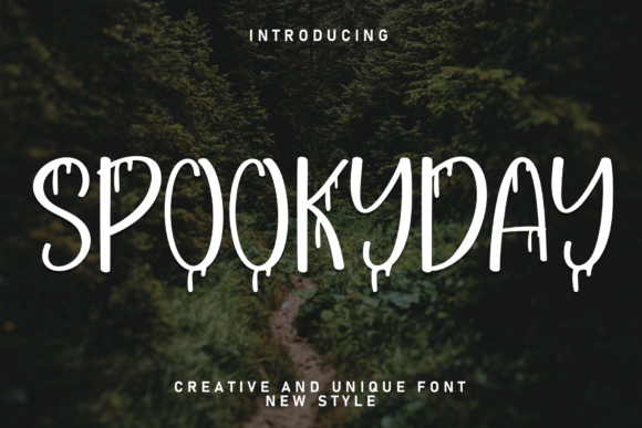 Spookyday: A Charming Display Font for Handmade Creations
