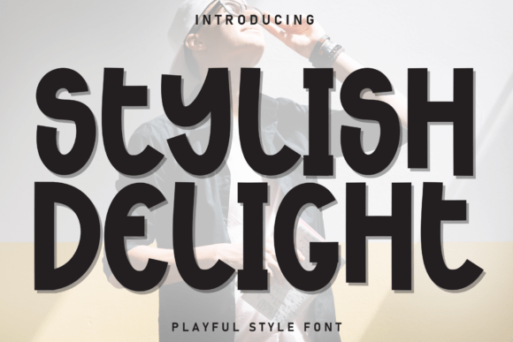 Stylish Delight: A Bold Font for Creative Makers