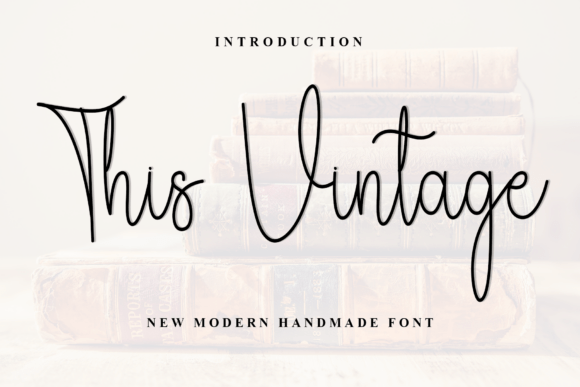 This Vintage Font for Editorial Design