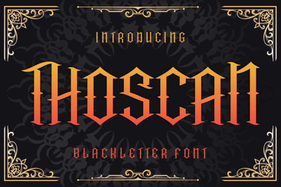 Thoscan: A Gothic Typeface for Bold Web Designs