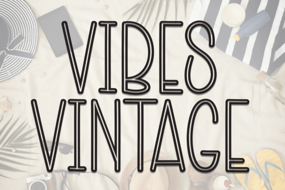 Vibes Vintage: A Handwritten Display Font for Editorial Elegance