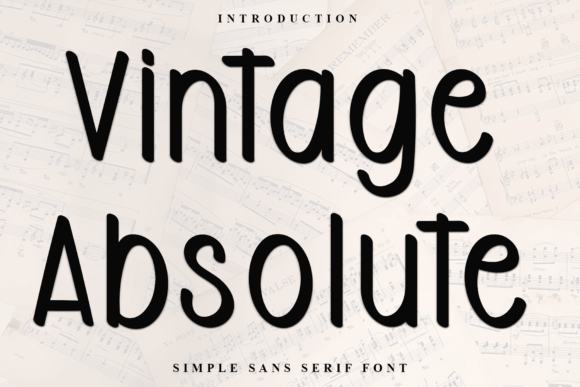 Vintage Absolute Font for Festive Branding