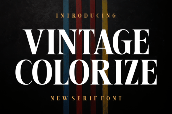 Vintage Colorize: A Serif Font with Timeless Charm