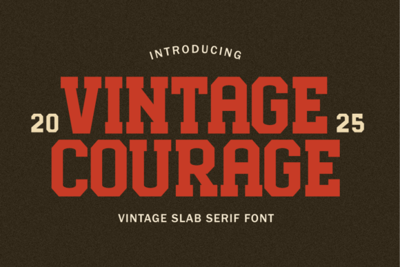 Vintage Courage Font for Editorial Design