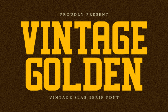 Vintage Golden Font for Handmade Creations