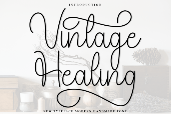 Vintage Healing Font for Web Design