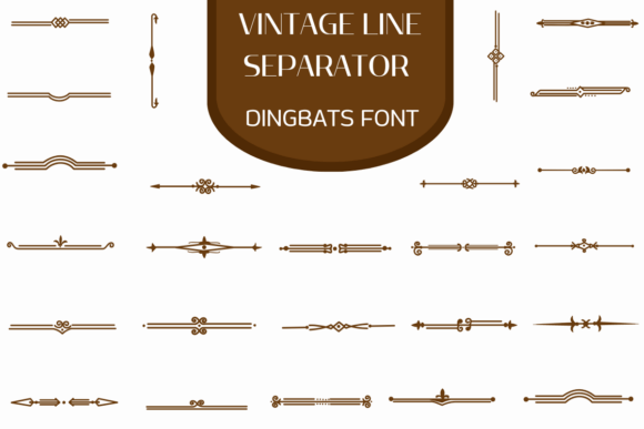 Vintage Line Separator Font Review