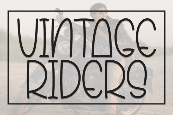 Vintage Riders: A Timeless Display Font for Modern Publishing