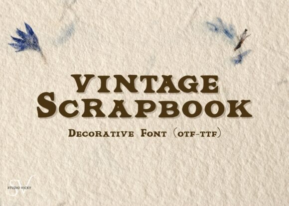 Vintage Scrapbook Font for Timeless Branding